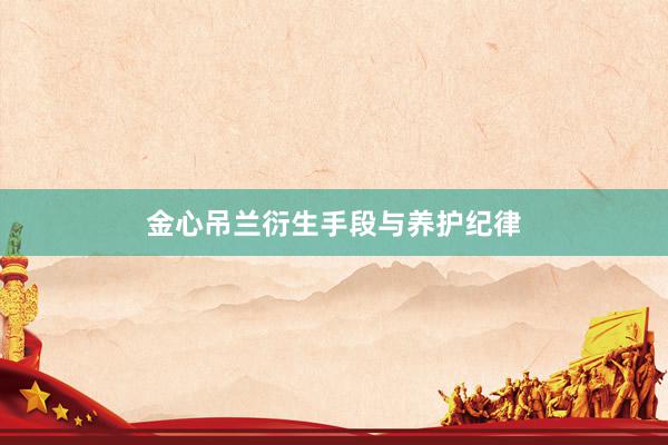 金心吊兰衍生手段与养护纪律